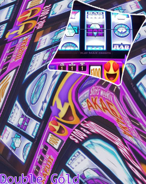 Double gold slot machine for sale